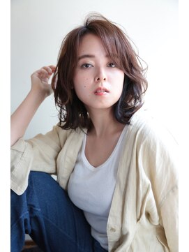シーバイシー(CxC) ミディアム/斜め前髪/ココアブラウン