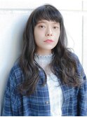 流しバング ゆるふわウェーブ 大人可愛い★★