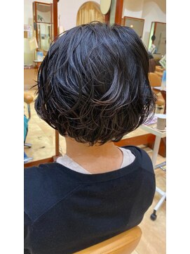 モリオ フロム ロンドン イオンモール 熊本店(morio FROM LONDON) 【morio熊本】ショートボブ×ウェーブ．M