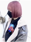 【.eer/ディア】ピンクカラー/ハイトーン/ミディアムボブ