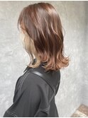 アプリコットベージュ×ホワイトベージュ