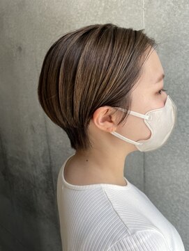 ベイル 登戸(Baill) 大人可愛い20代30代40代黒髪前下がりショートボブ丸みショート◎