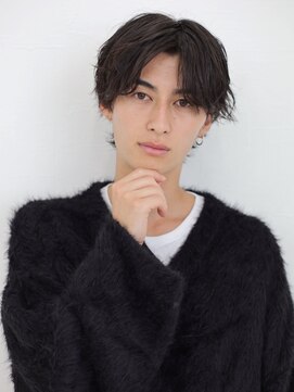 テトテ バイ ミリー 江坂(tetote by milly) 【tetote江坂】モテマッシュパーマ波巻きセンターパートウルフ