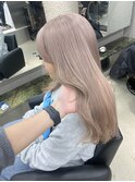 黒髪/グレーベージュ/レイヤーロング/ブリーチ/栄/名駅