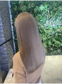 ハイトーングレージュ/艶ロング
