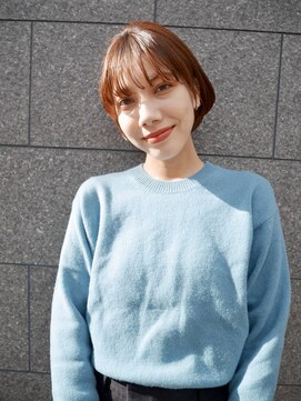 シュシュ(shushu) 顔まわりカット/ノンジアミンベージュ 【有海一生】/髪質改善