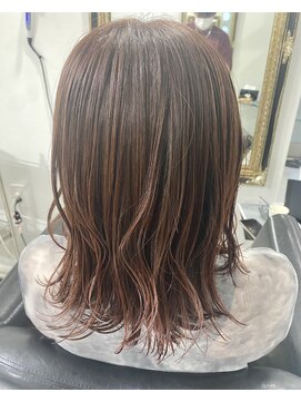 ヘアーアンドビューティーザ エフ(Hair Beauty the F) グラデーション__ピンク__ベージュ