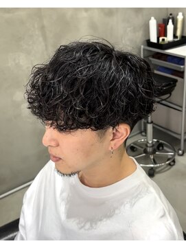 スイッチ(men's SWITCH) 波巻きスパイラルパーマ刈り上げマッシュツーブロック