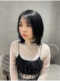 レイヤーカット ブルーブラック