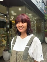 シークネクスト 八王子(SeeK NEXT)&nbsp;深みレッド/ブリーチなしダブルカラー/暖色パーマ