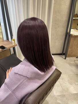 リンク(Link Hair&Spa) 【Linkはんぞー】うるつやボルドーラベンダーカラー