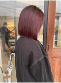 ピンクブラウン ダブルカラーインナーカラーケアブリーチ