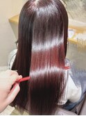 ココアラベンダー × 艶カラー