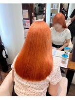 アン(Hair make un)&nbsp;オレンジカラー