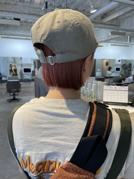 ルチア パリ(Luccica PARIS) 切りっぱなしbob×オレンジカラー
