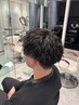 メンズカット＋ツイストスパイラルパーマ ￥8800