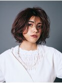 くせ毛風切りっぱなしボブディ抜け感ツヤ髪こなれヘアtk1上尾