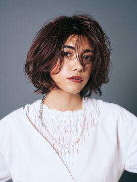 カバーヘア ブリス 上尾西口店(COVER HAIR bliss) くせ毛風切りっぱなしボブディ抜け感ツヤ髪こなれヘアtk1上尾