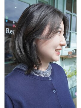 ルポ(Repos) ＊暗髪ヘアで落ち着きニュアンス＊【Repos 東大宮　東大宮駅】