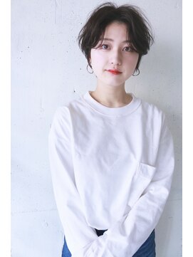 コンビネーション(combination) ショートパーマ　ハンサムショート　20代30代40代50代60代70代