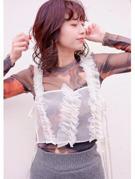 ジェノ(jjeno) 艶髪カラー&ローダメージパーマ