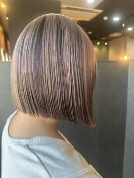 ザラフターザブリーチ 黒崎桃園店(the laughter/The bleach) アンブレラカラー/ピンクベージュ