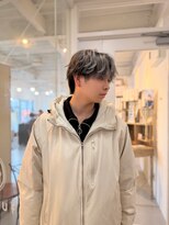 メンズカット バイ ソイクフ(メンズカット by SOY-KUFU)&nbsp;20代30代40代◎赤みを消すアッシュグレー波巻きパーマ/東伏見