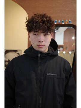 エディ(Edy) メンズマッシュツイストスパイラルパーマツイスパケアパーマ岡山