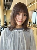 レイヤーボブ春カラーブラウンカラーインナーカラーブリーチ