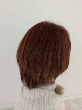 ルシードスタイル ナチュールトゥ(LUCIDO STYLE nature to) ミディアムショート×カラー