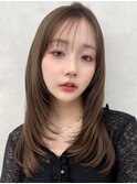 新杉田レイヤーカット韓国ダブルカラー顔周り前髪カットボブ