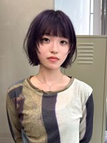 ギークス(GEEKS)&nbsp;【GEEKS渋谷】ひし形レイヤーボブ/ワンブリーチ/くびれボブ/小顔