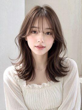 ノア 三宮店(NOA) 【NOA】韓国風くびれレイヤー小顔カット顔まわりレイヤー