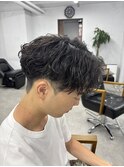 波巻きシャドウパーマ
