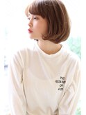 大人女子ラウンドボブ