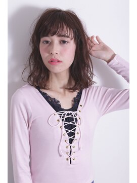 ロロネー(Lolonois) 【Lolonois野田】透け感バングなミディアムロブ（相川裕子）