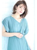 大人可愛い夏の外ハネクラシカルヘアー