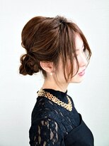 ヘアメイク フレンシア(hair make flencia)&nbsp;お洒落セレブ風。ロープ×シニヨン