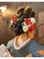 ヘアールームキュー(HAIR ROOM quu+)&nbsp;祝★成人式アレンジ