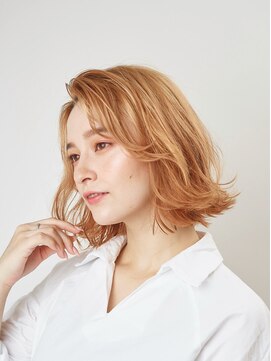 ヘアサロン アティリー(Hair Salon Attirer) 西梅田/ボブ/グレーベージュ/白髪ぼかし【Attirer飯田裕之】