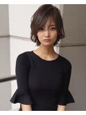 【THiRD】ブランジュダブルバング 耳かけマロンベージュ