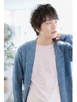 ミック ヘアアンドメイク アップ 駒込店(miq Hair&Make up) 好感度大!スモーキーグレージュフェザーバングb1