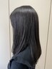 【艶々ストレート】似合わせカット+縮毛矯正+オージュアトリートメント￥22000