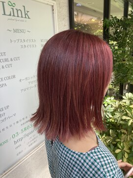 リンク(Link) 大人可愛いピンクミニボブ