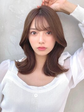 ミラリー トウキョウ(Mirareee Tokyo) 20代30代40代◎韓国ヘアー顔周りレイヤー青髪似合わせカットロブ