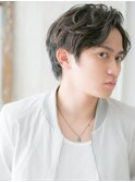 ビジネスシーンでも◎で七三分けワイルドコンマヘアS南越谷