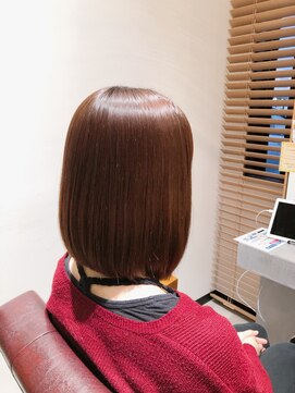 ヘアー ワークス ボナ 前橋店(HAIR WORKS bona.) 似合わせカット×髪質改善ケア【ライトブラウン1】