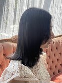 外はねミディアムスタイル