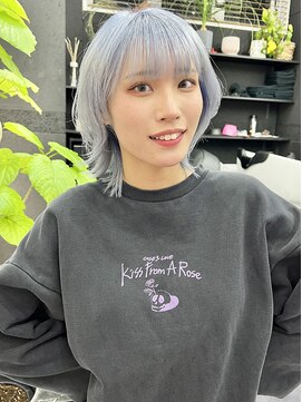 チュダック(ChuDuck) 韓国風《ペールブルー》ブリーチ/ケアブリーチ/ダブルカラー