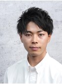 爽やかツーブロックアップバンク<理容室><MEN'S/中野/バーバー>
